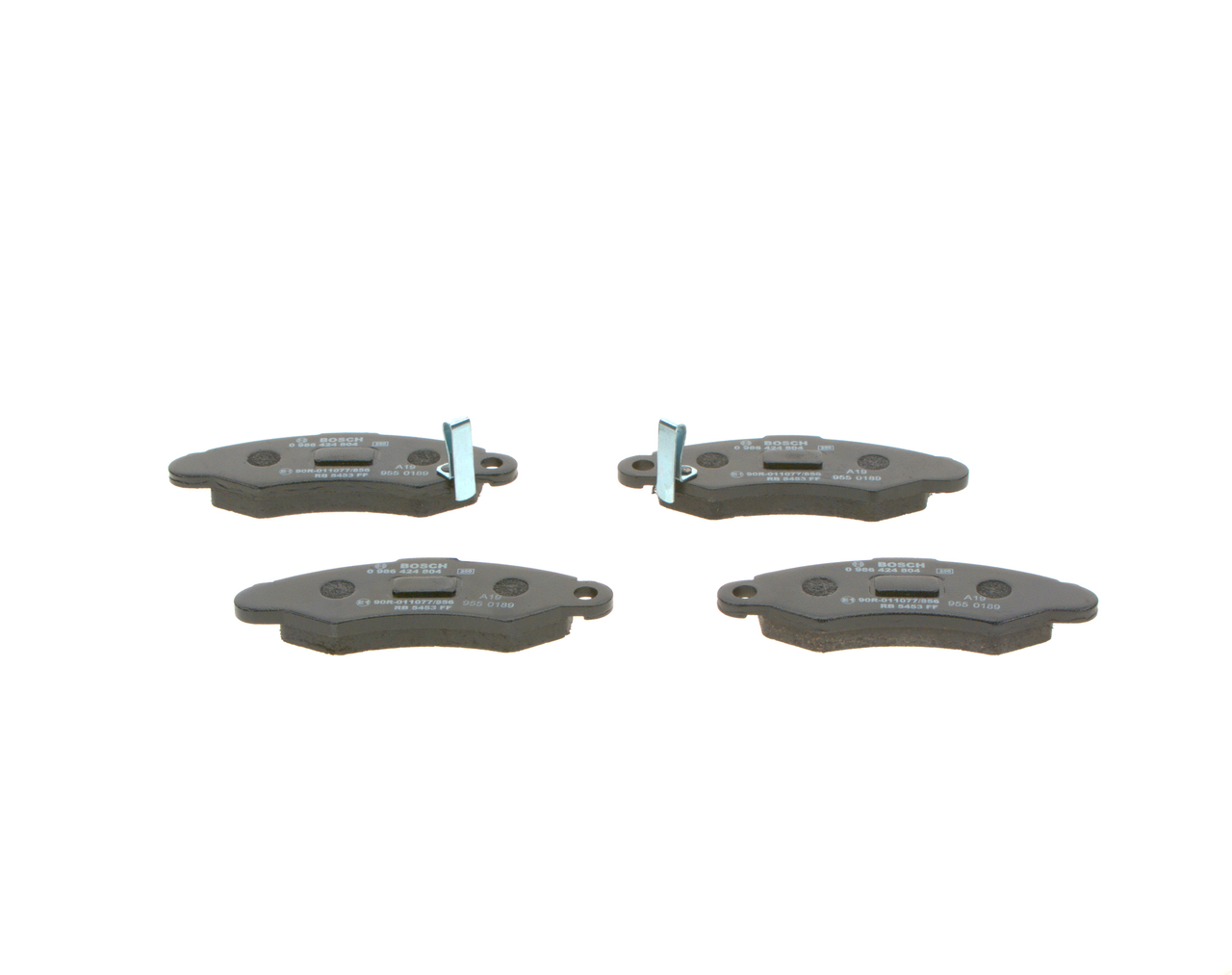 Brake Pad Set, disc brake - 0 986 424 804 BOSCH