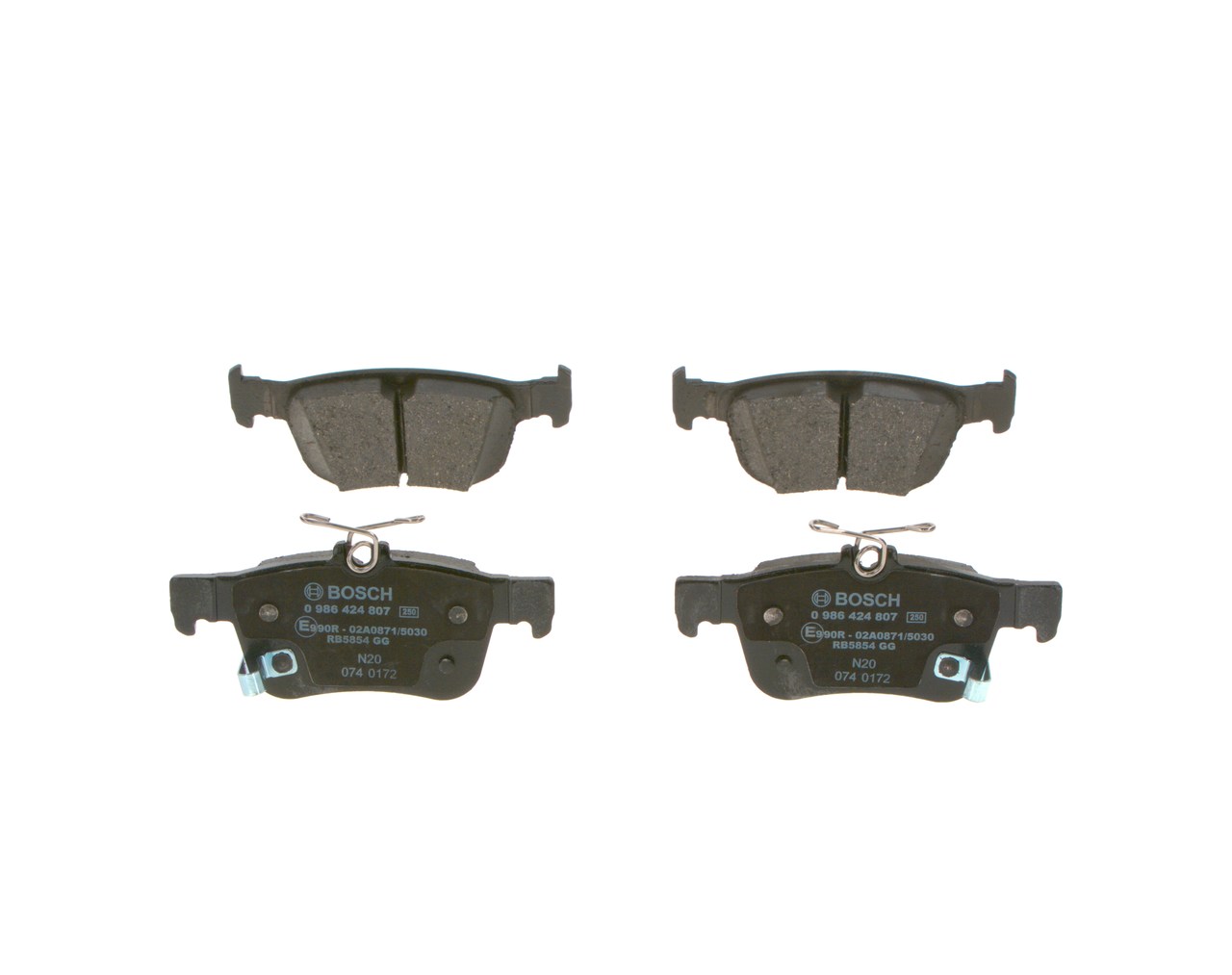 Kit pastiglie freno, Freno a disco - 0 986 424 807 BOSCH