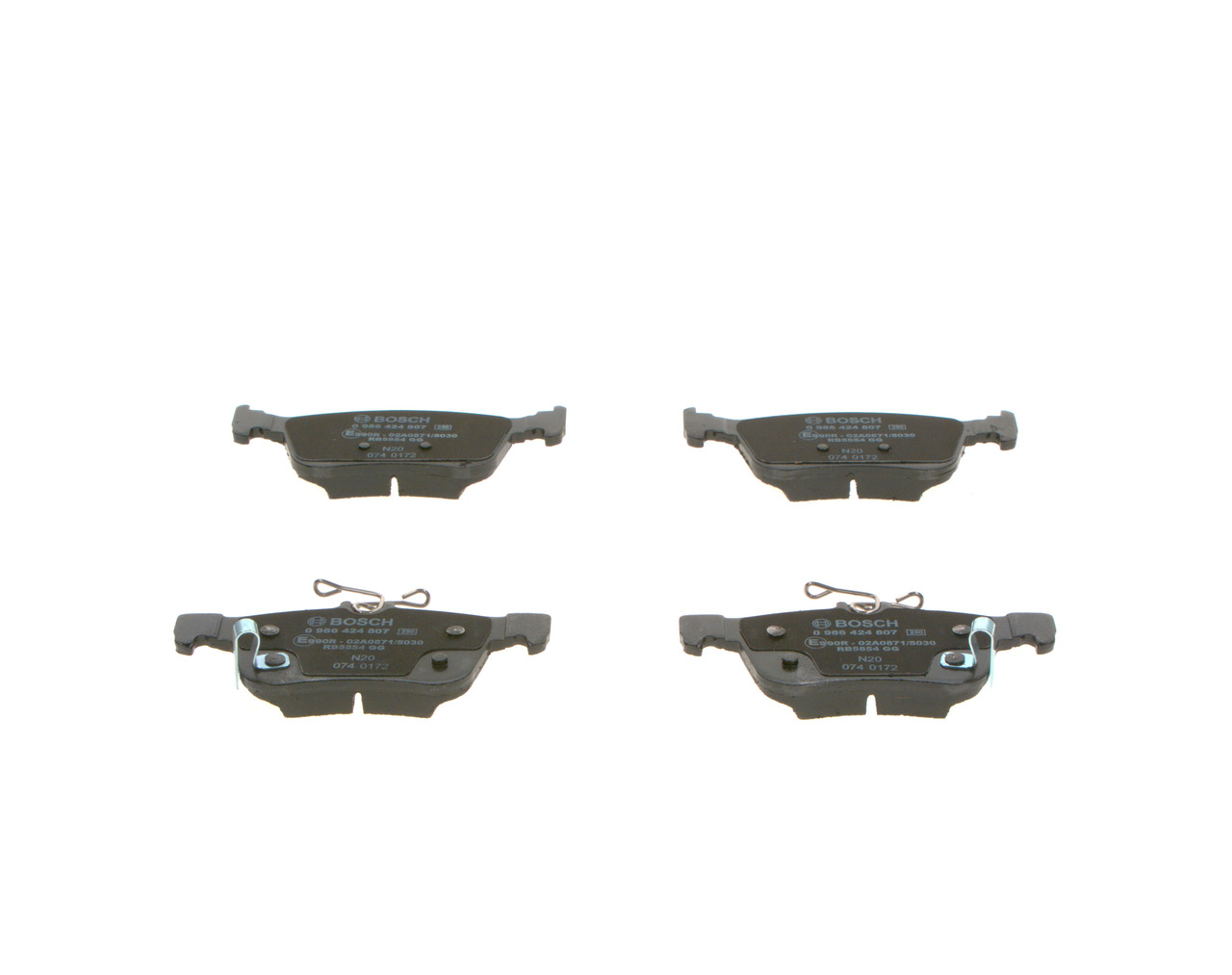 Brake Pad Set, disc brake - 0 986 424 807 BOSCH