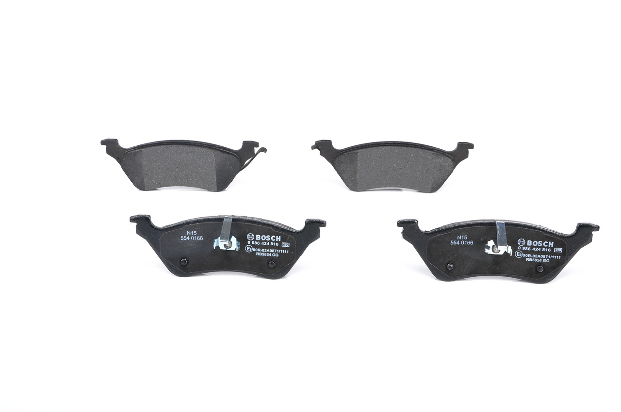 Brake Pad Set, disc brake - 0 986 424 816 BOSCH