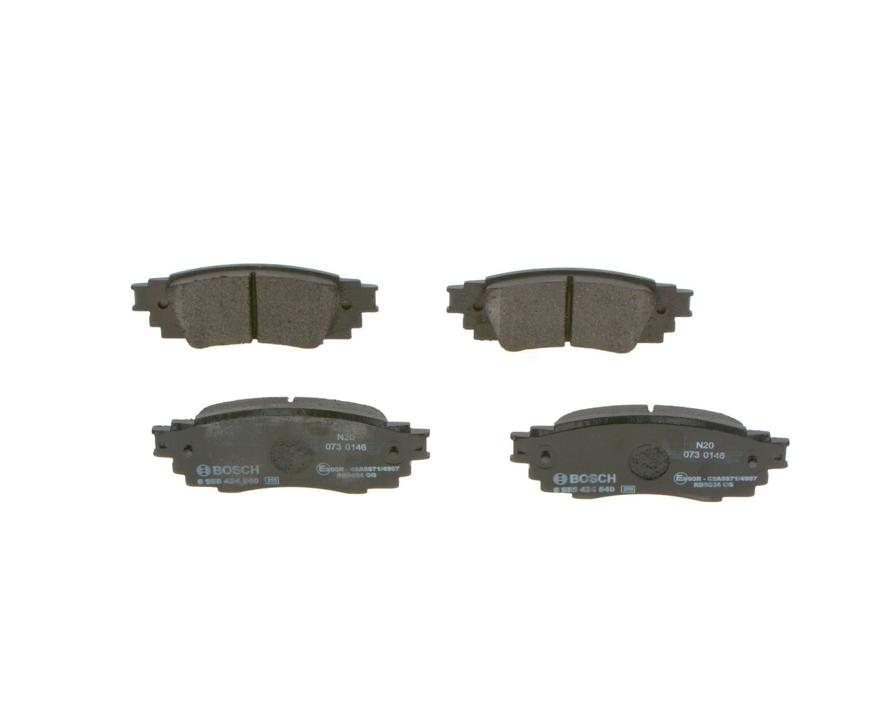 Brake Pad Set, disc brake - 0 986 424 840 BOSCH