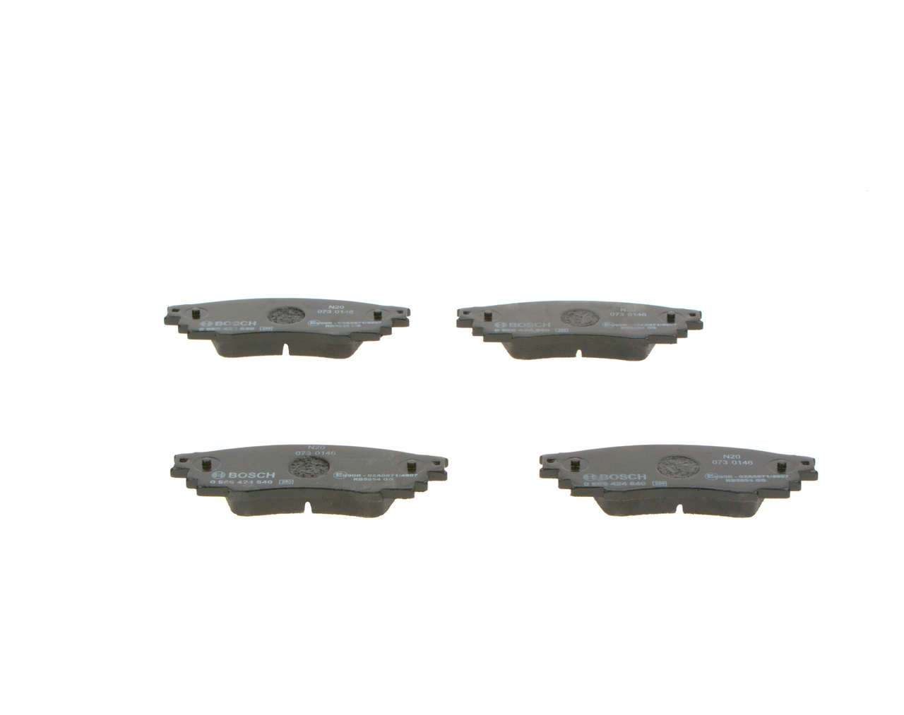 Brake Pad Set, disc brake - 0 986 424 840 BOSCH