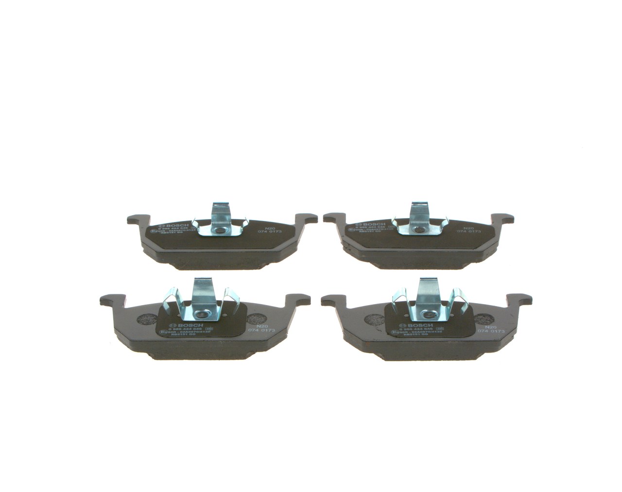 Brake Pad Set, disc brake - 0 986 424 846 BOSCH