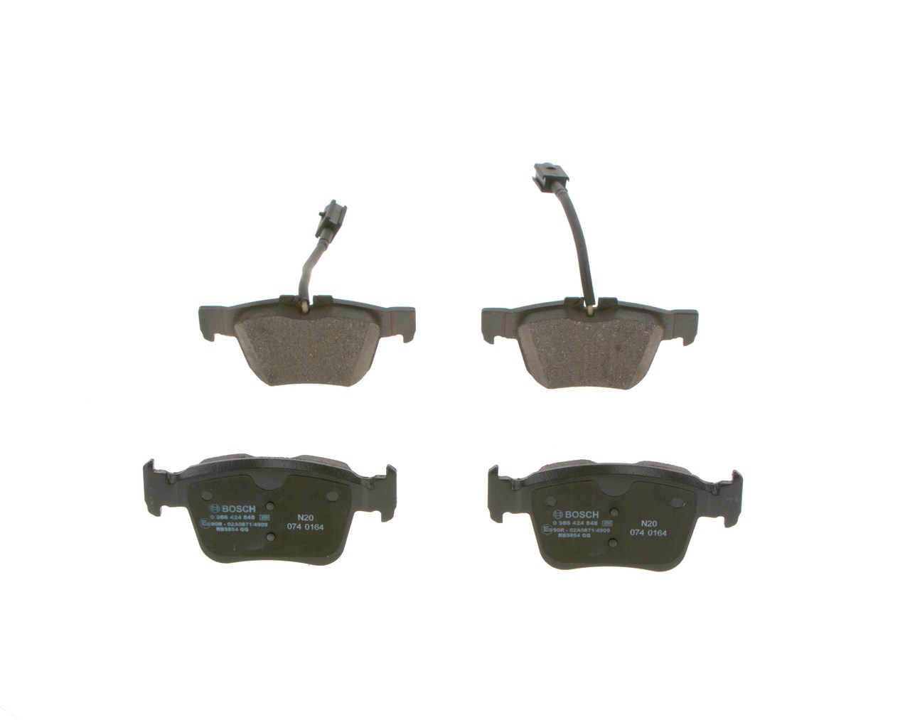 Brake Pad Set, disc brake - 0 986 424 848 BOSCH