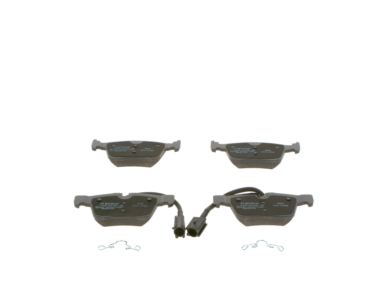 Brake Pad Set, disc brake - 0 986 424 848 BOSCH