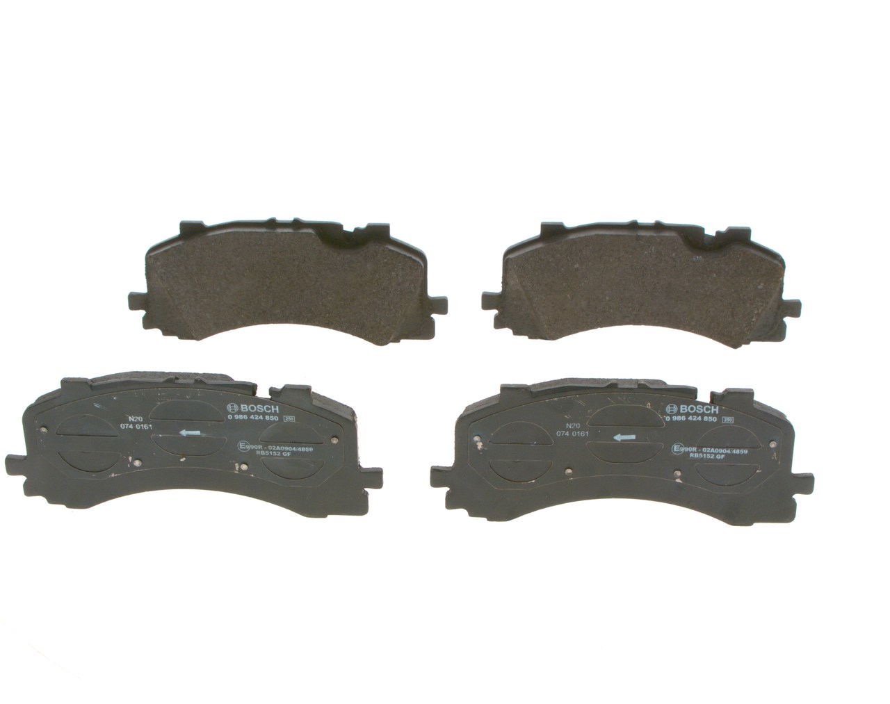 Brake Pad Set, disc brake - 0 986 424 850 BOSCH