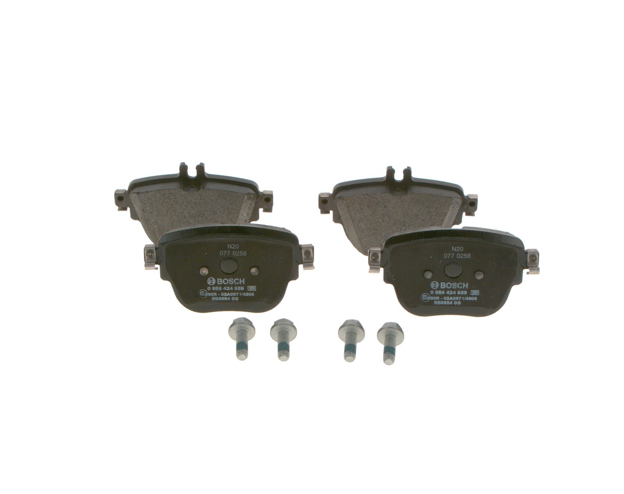 Kit pastiglie freno, Freno a disco - 0 986 424 859 BOSCH