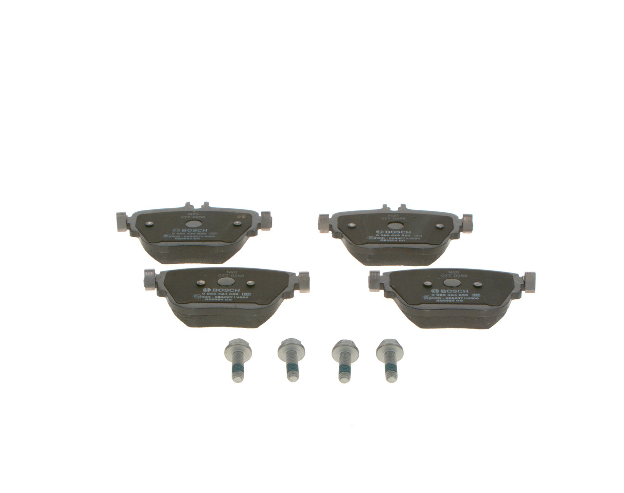 Brake Pad Set, disc brake - 0 986 424 859 BOSCH