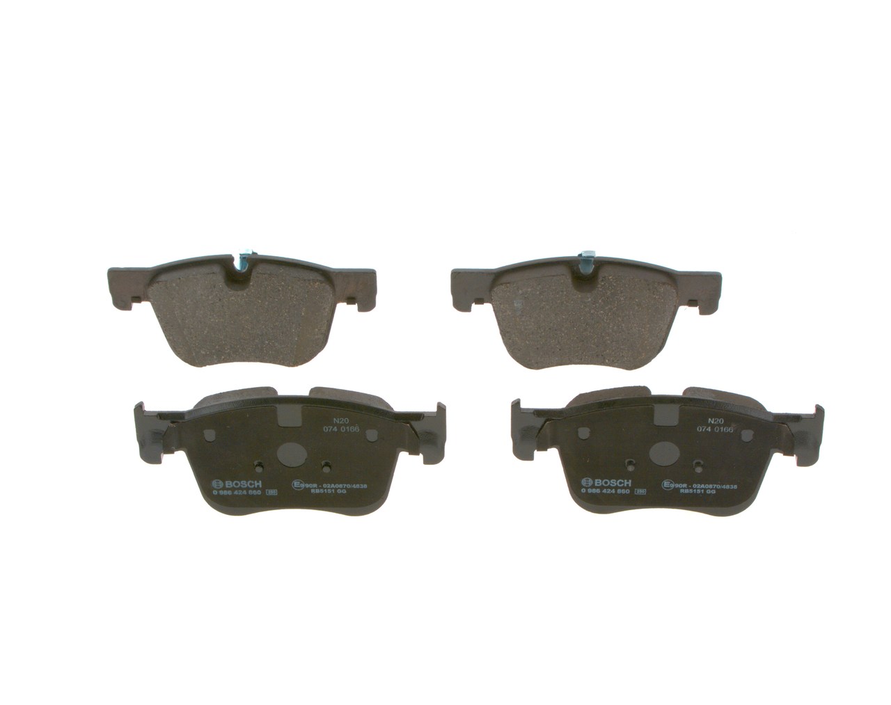 Brake Pad Set, disc brake - 0 986 424 860 BOSCH