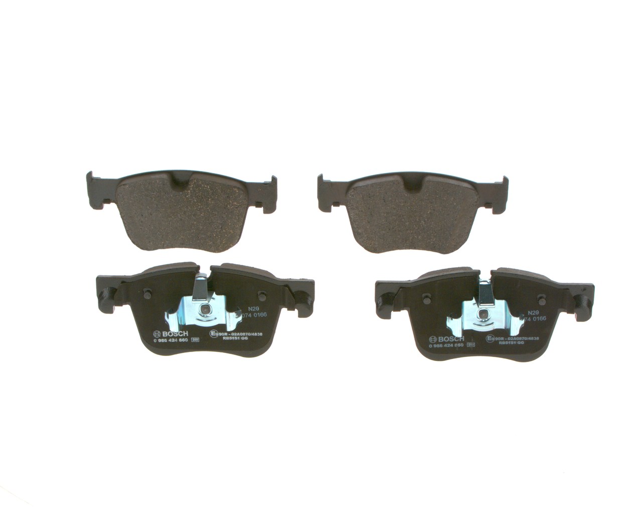 Brake Pad Set, disc brake - 0 986 424 860 BOSCH