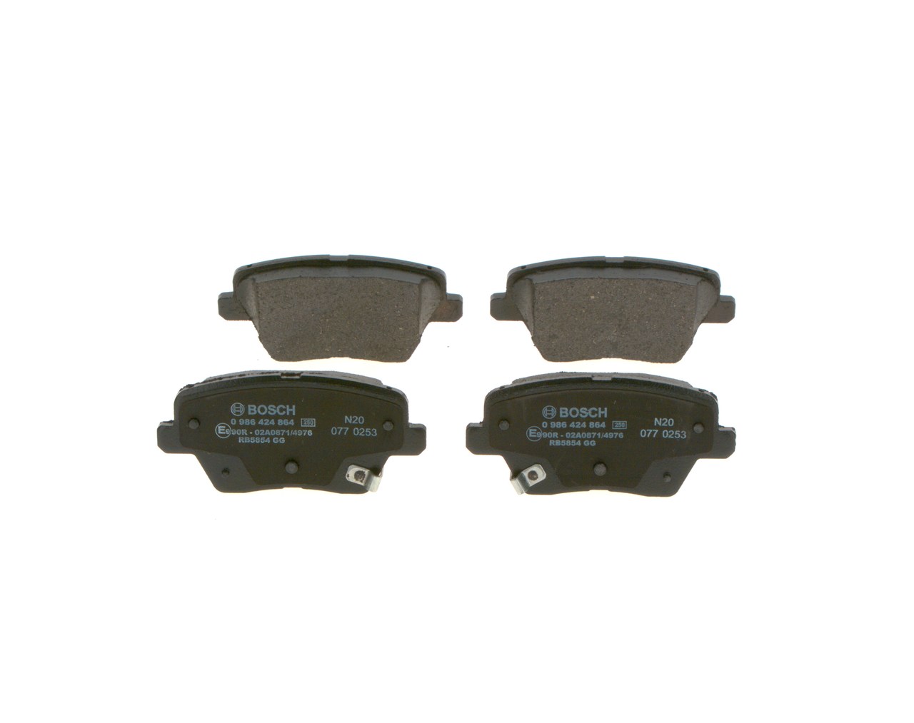 Kit pastiglie freno, Freno a disco - 0 986 424 864 BOSCH