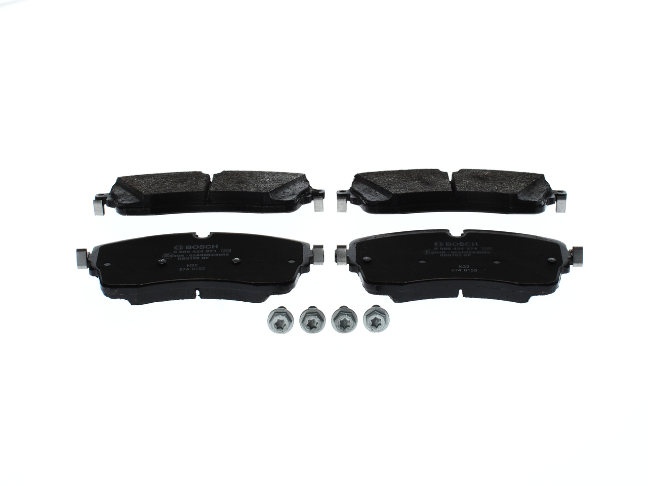Комплект тормозных колодок, дисковый тормоз - 0 986 424 871 BOSCH