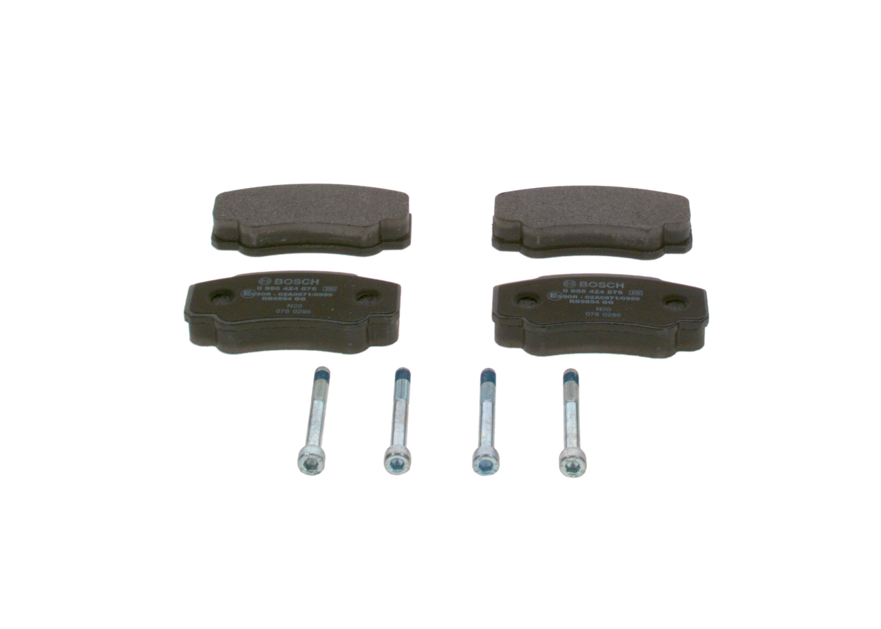 Brake Pad Set, disc brake - 0 986 424 876 BOSCH