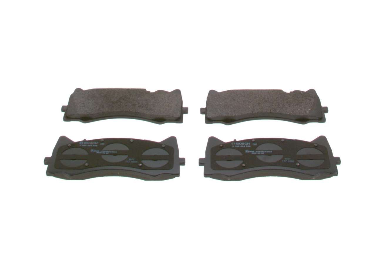 Brake Pad Set, disc brake - 0 986 424 886 BOSCH