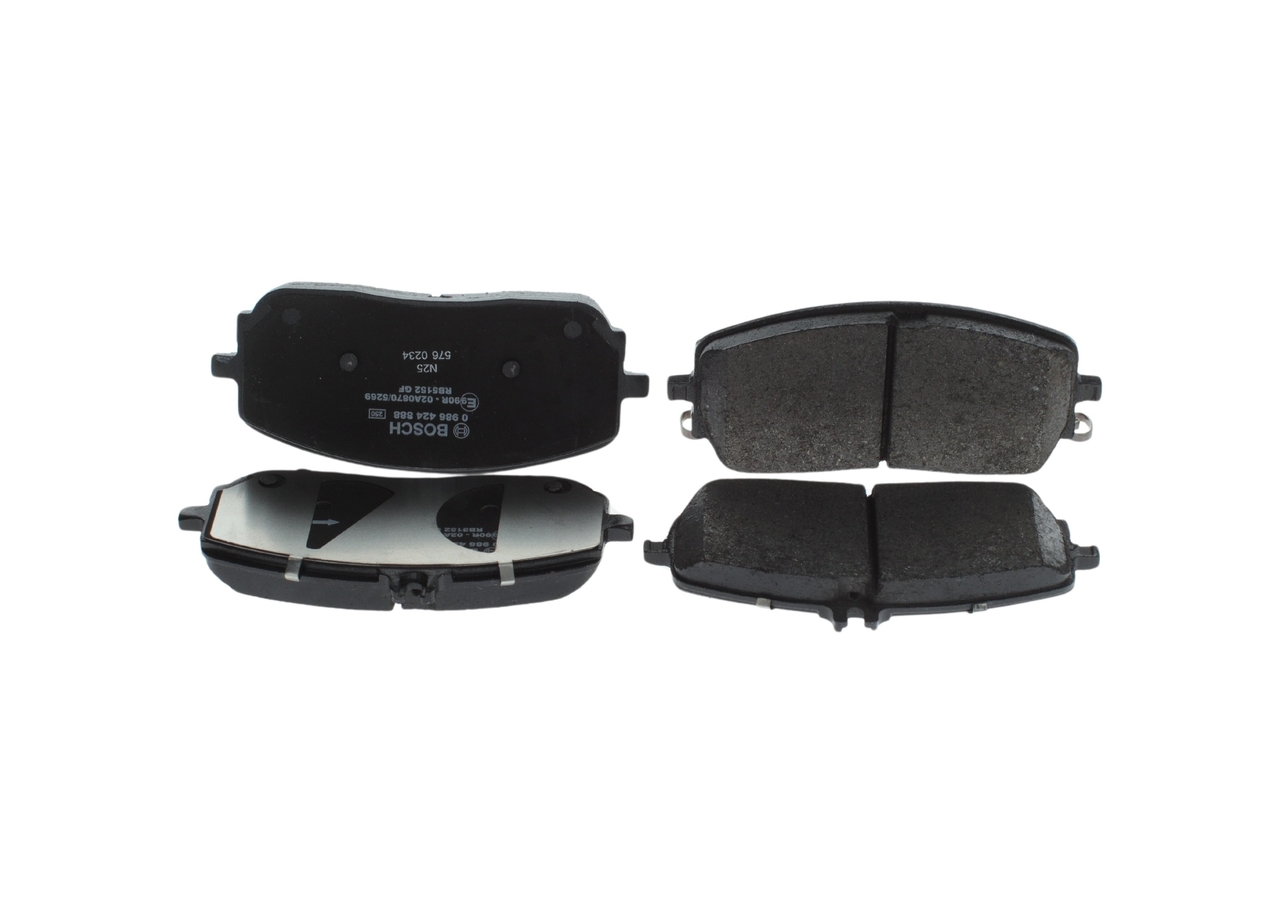 Brake Pad Set, disc brake - 0 986 424 888 BOSCH