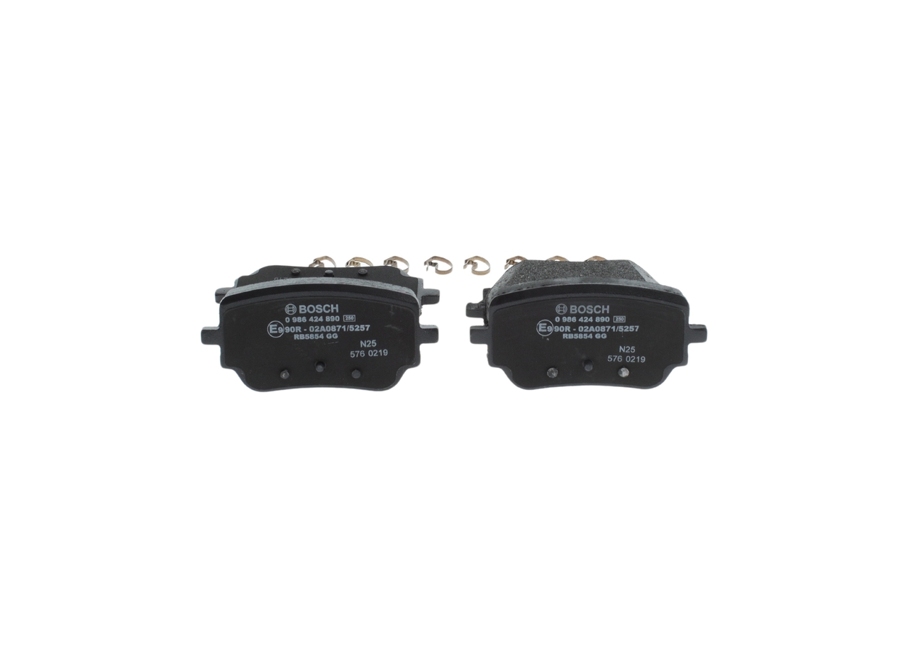 Brake Pad Set, disc brake - 0 986 424 890 BOSCH