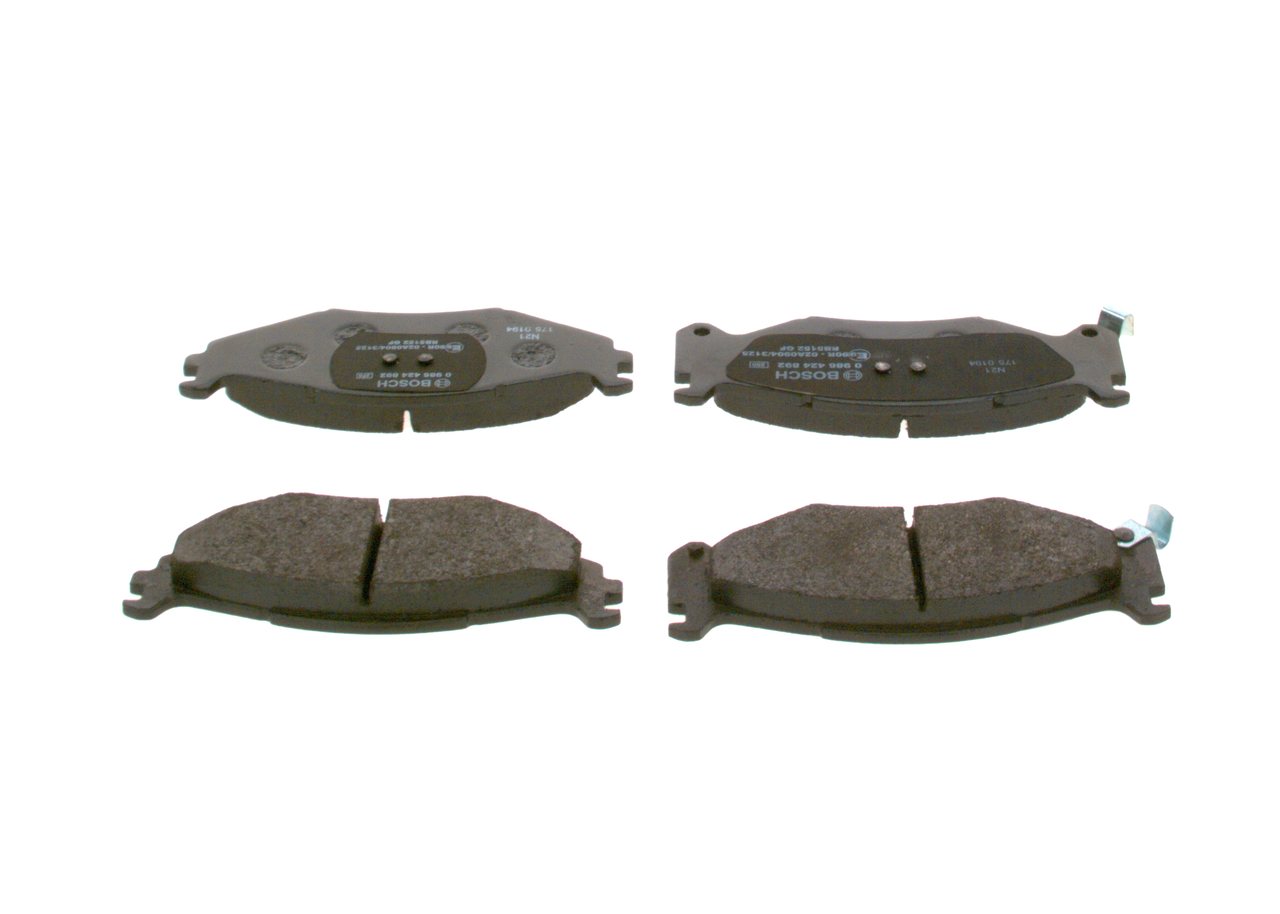 Комплект тормозных колодок, дисковый тормоз - 0 986 424 892 BOSCH
