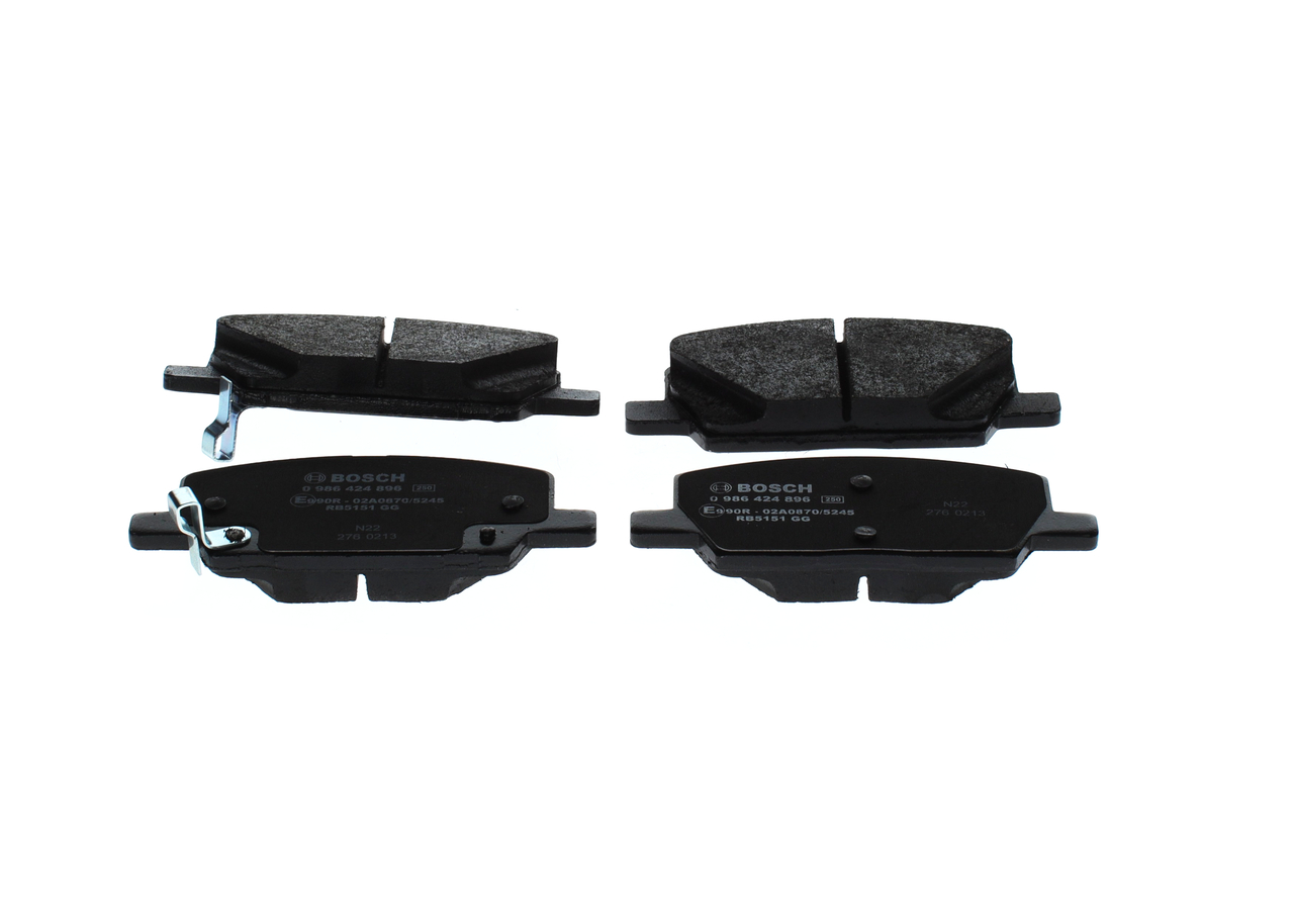 Комплект тормозных колодок, дисковый тормоз - 0 986 424 896 BOSCH