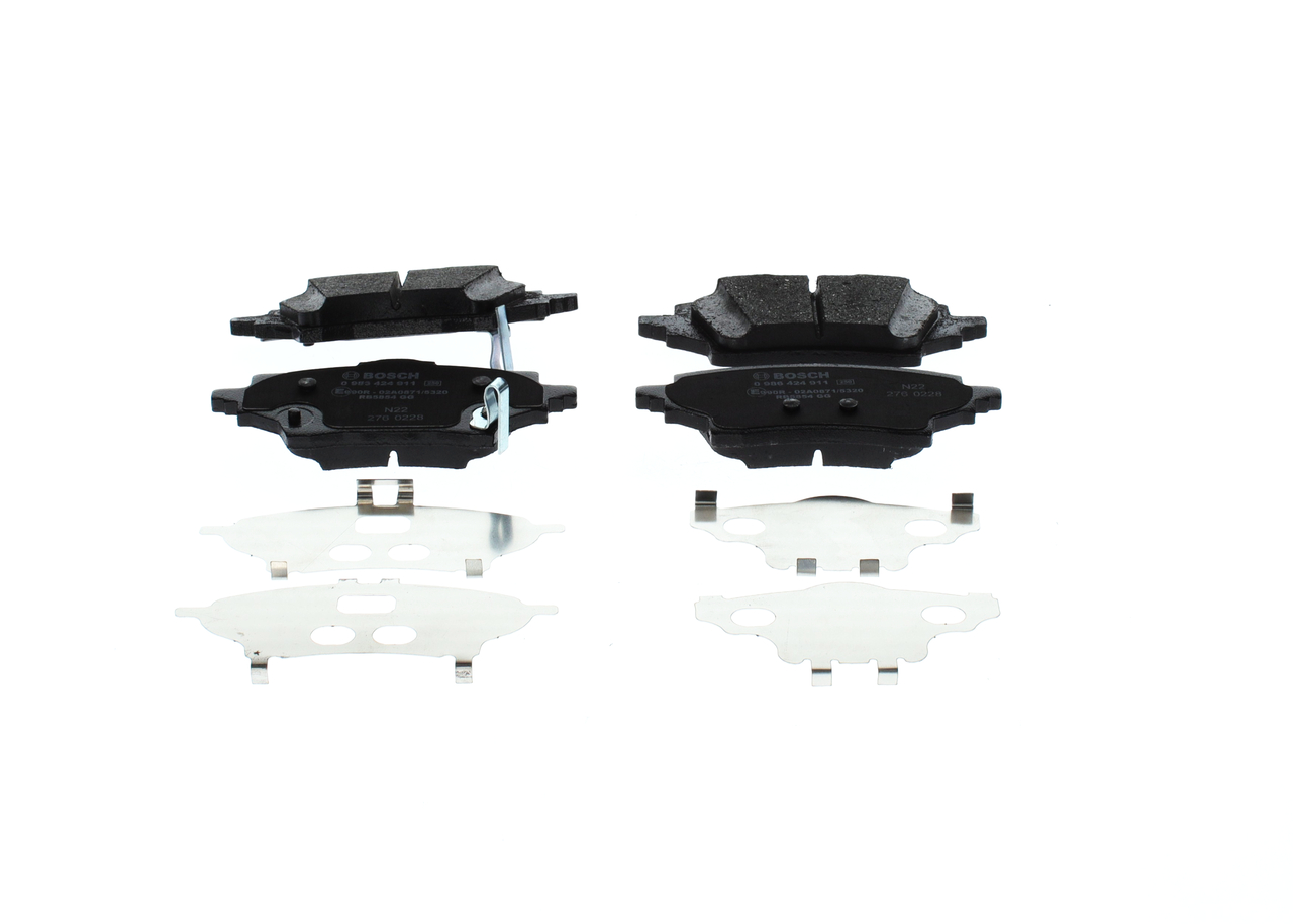 Комплект тормозных колодок, дисковый тормоз - 0 986 424 911 BOSCH