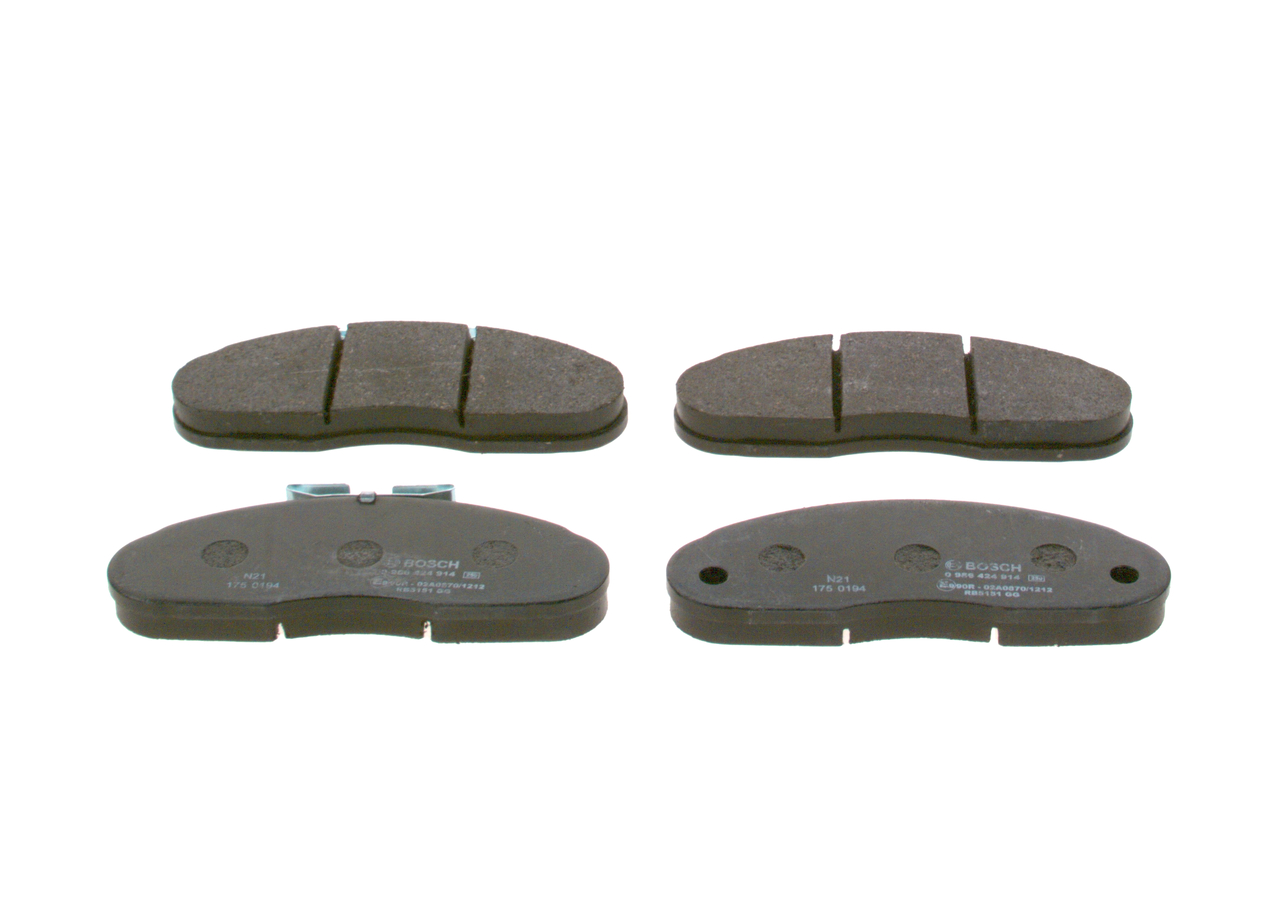 Kit pastiglie freno, Freno a disco - 0 986 424 914 BOSCH