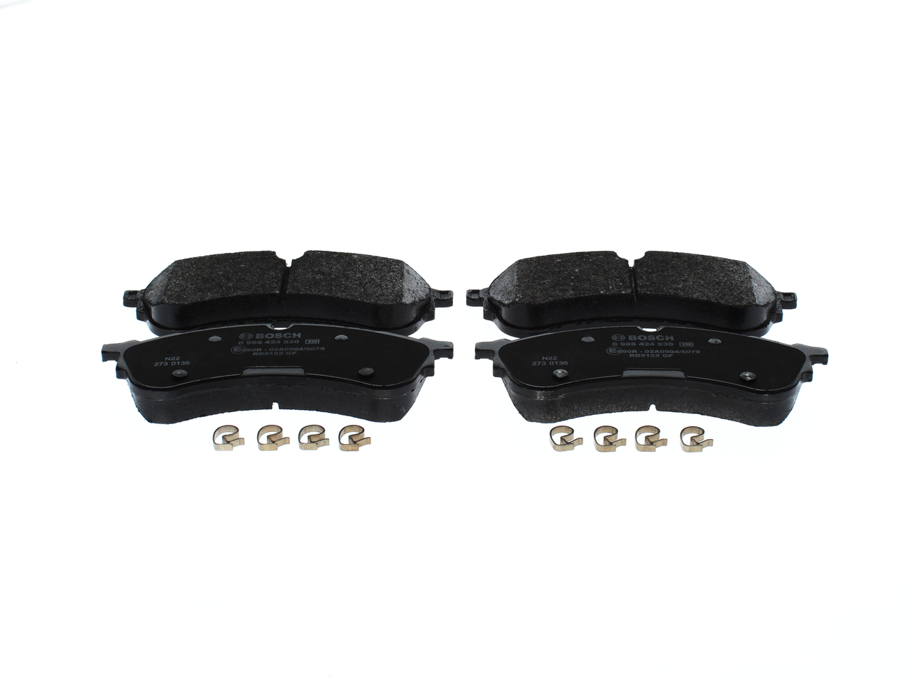 Brake Pad Set, disc brake - 0 986 424 930 BOSCH