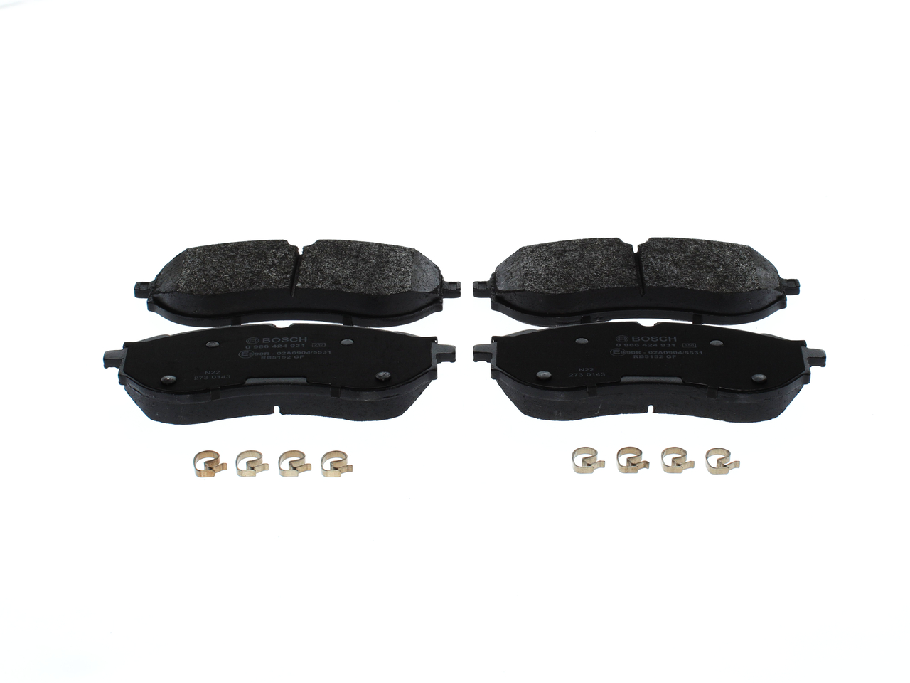 Brake Pad Set, disc brake - 0 986 424 931 BOSCH
