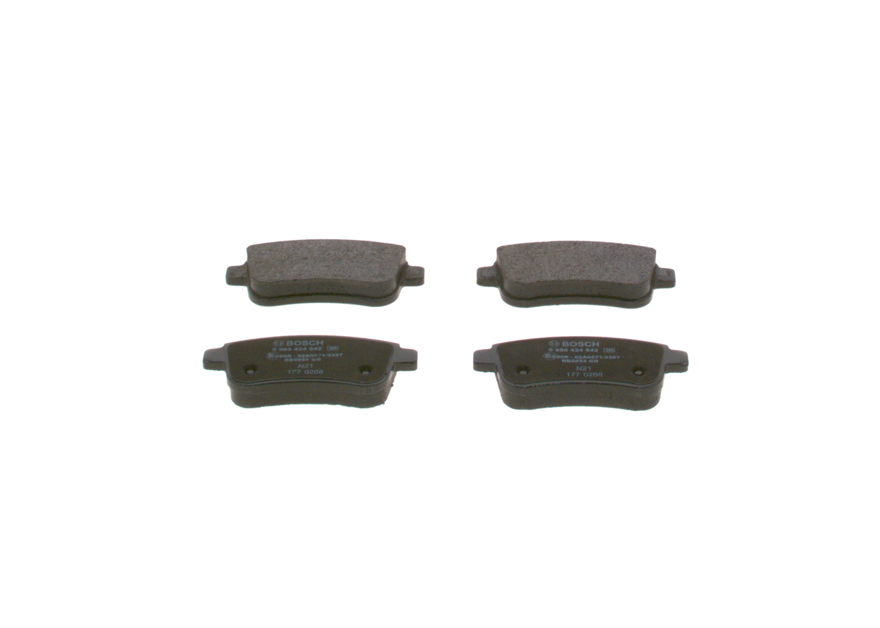 Kit pastiglie freno, Freno a disco - 0 986 424 942 BOSCH