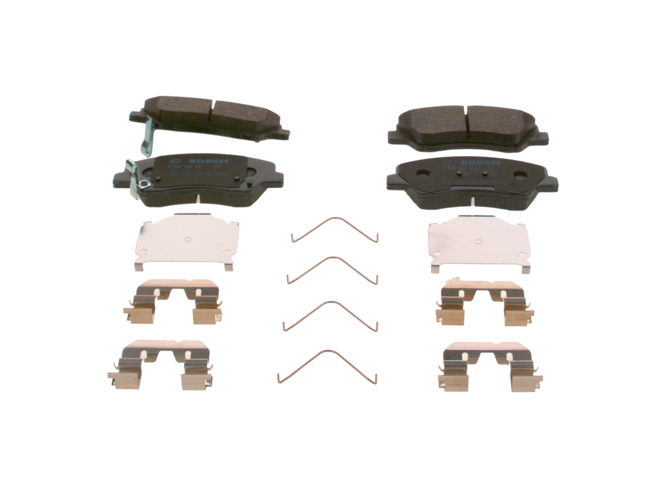 Brake Pad Set, disc brake - 0 986 424 951 BOSCH