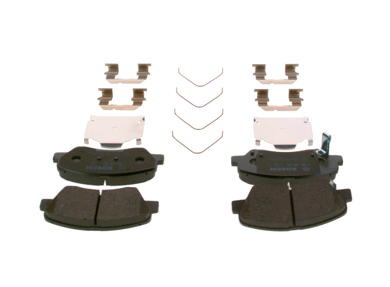 Brake Pad Set, disc brake - 0 986 424 951 BOSCH