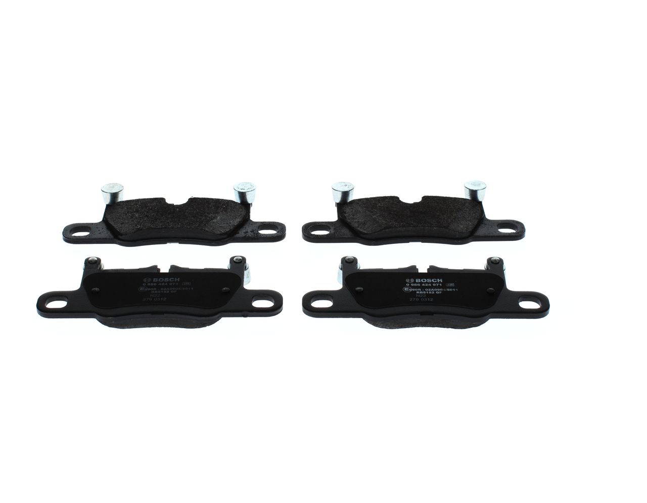 Brake Pad Set, disc brake - 0 986 424 971 BOSCH