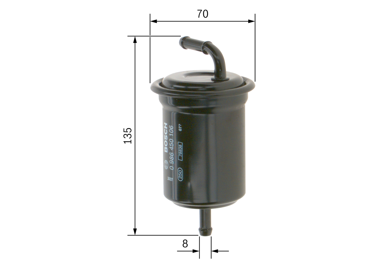 Fuel filter - 0 986 450 106 BOSCH