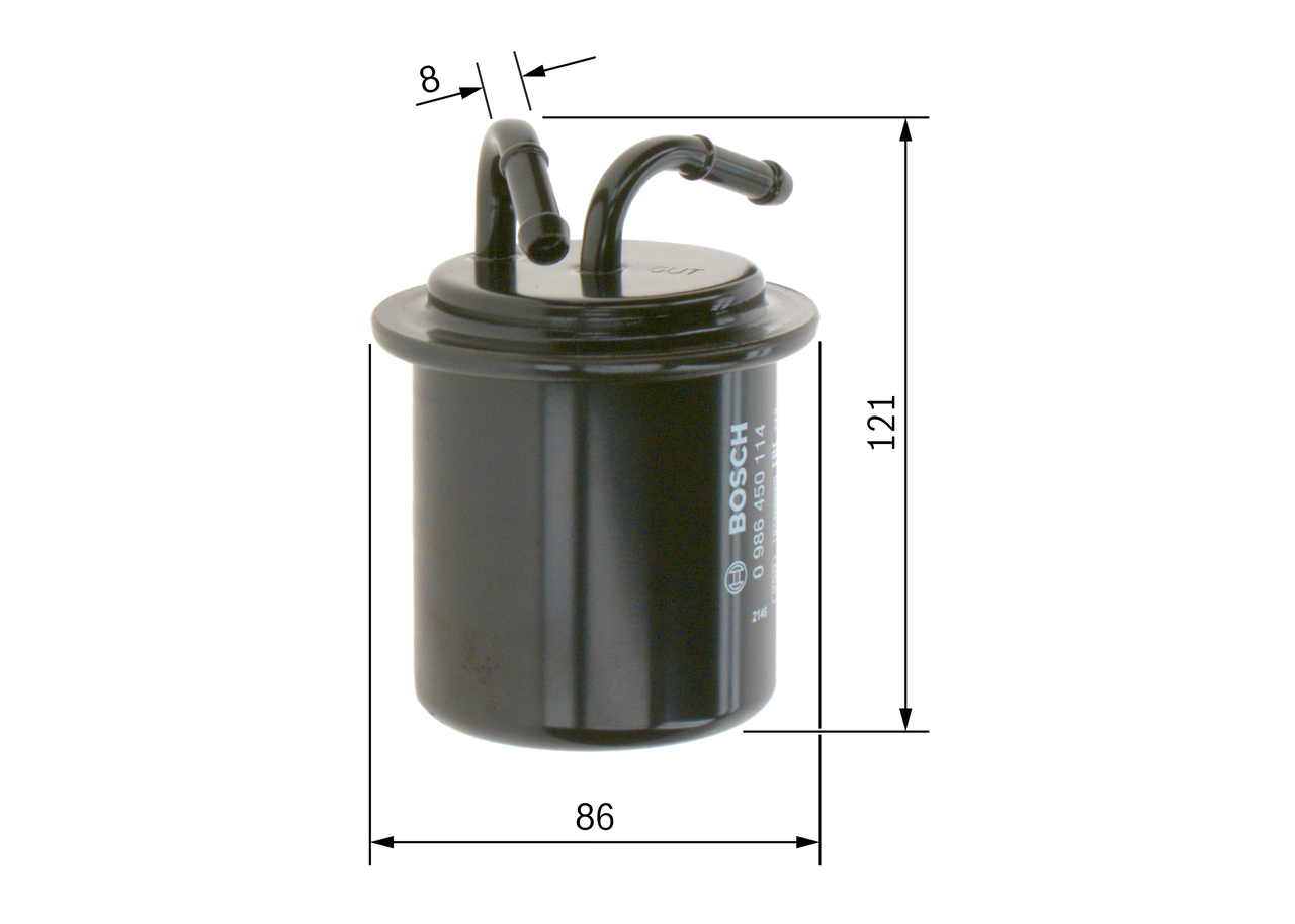Fuel filter - 0 986 450 114 BOSCH