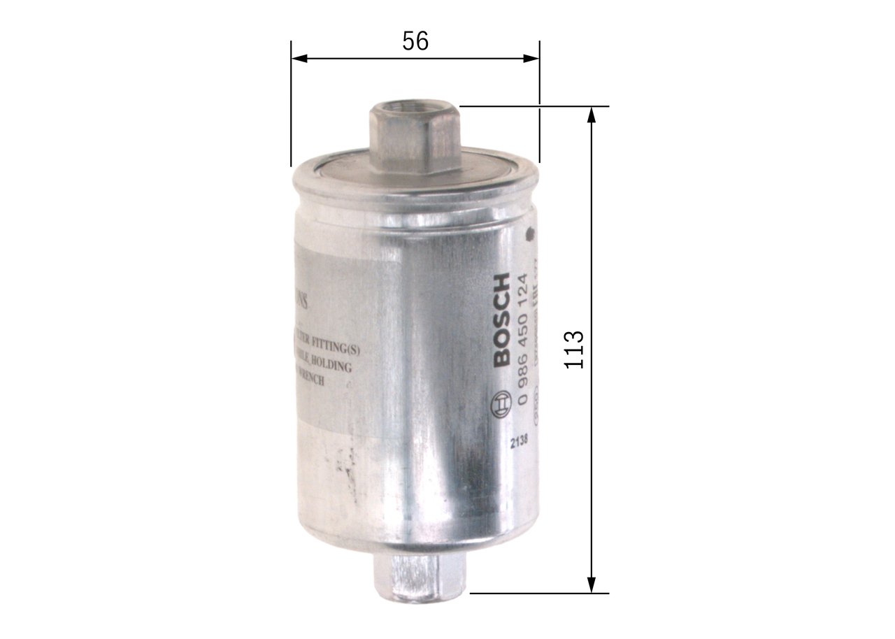 Fuel filter - 0 986 450 124 BOSCH