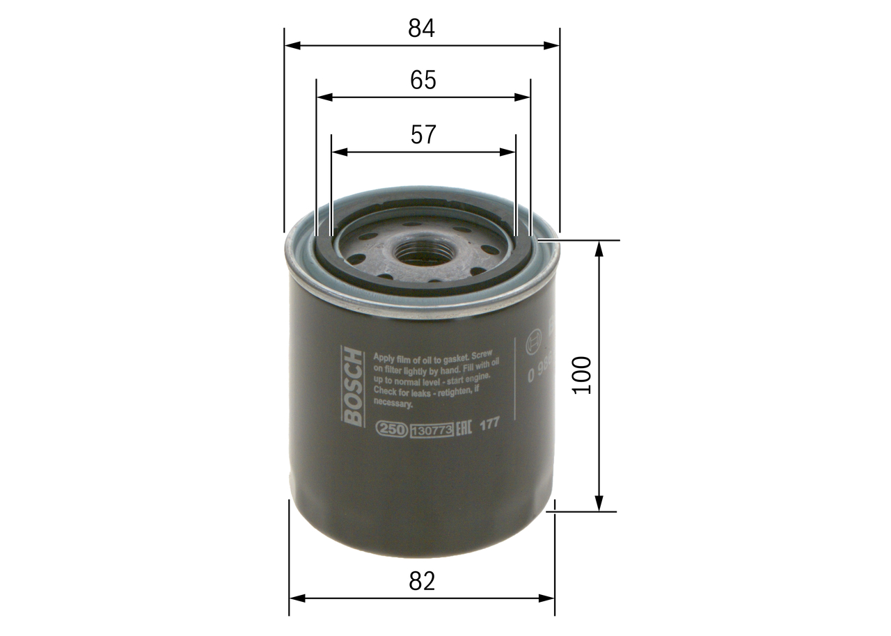 Oil Filter - 0 986 452 023 BOSCH