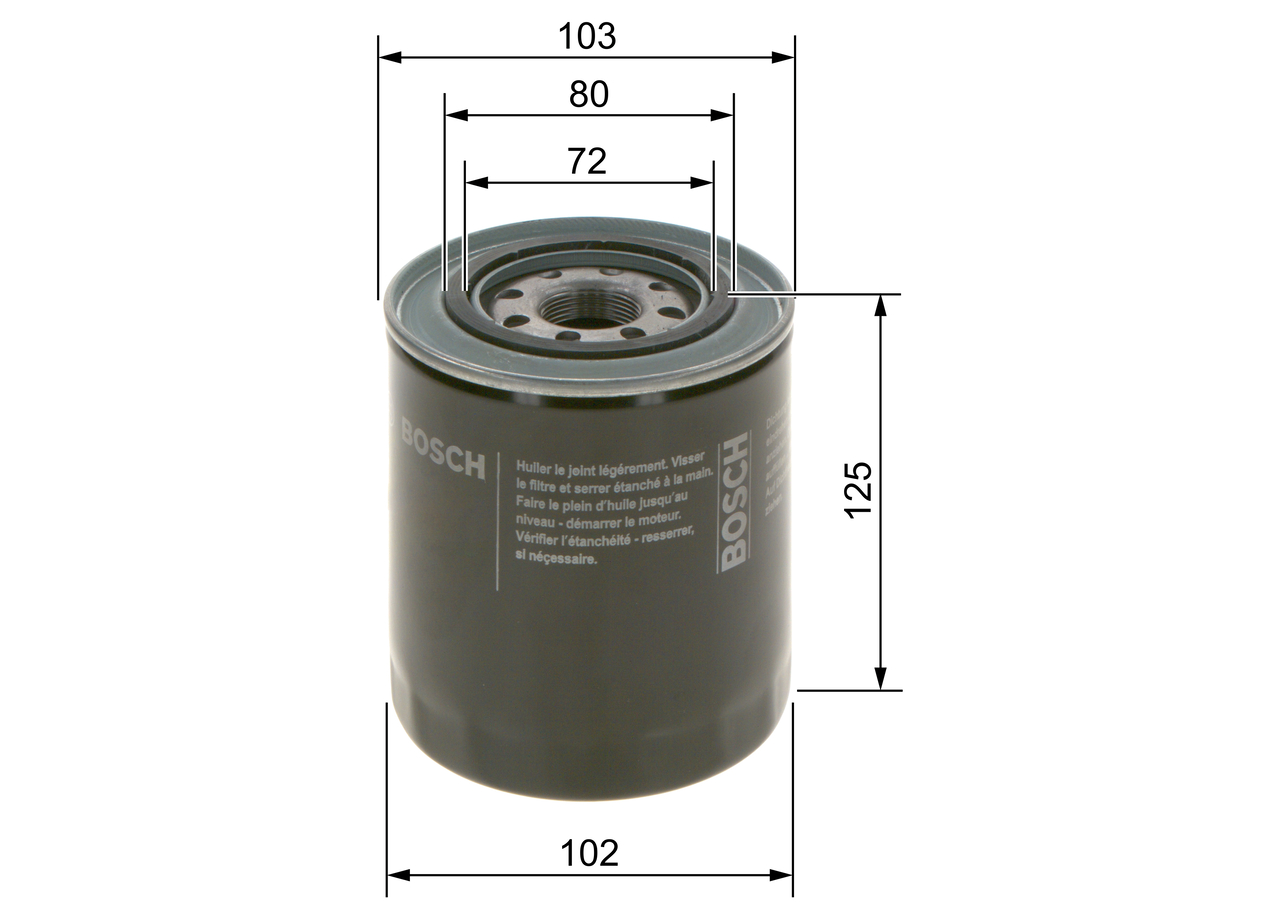 Oil Filter - 0 986 452 062 BOSCH