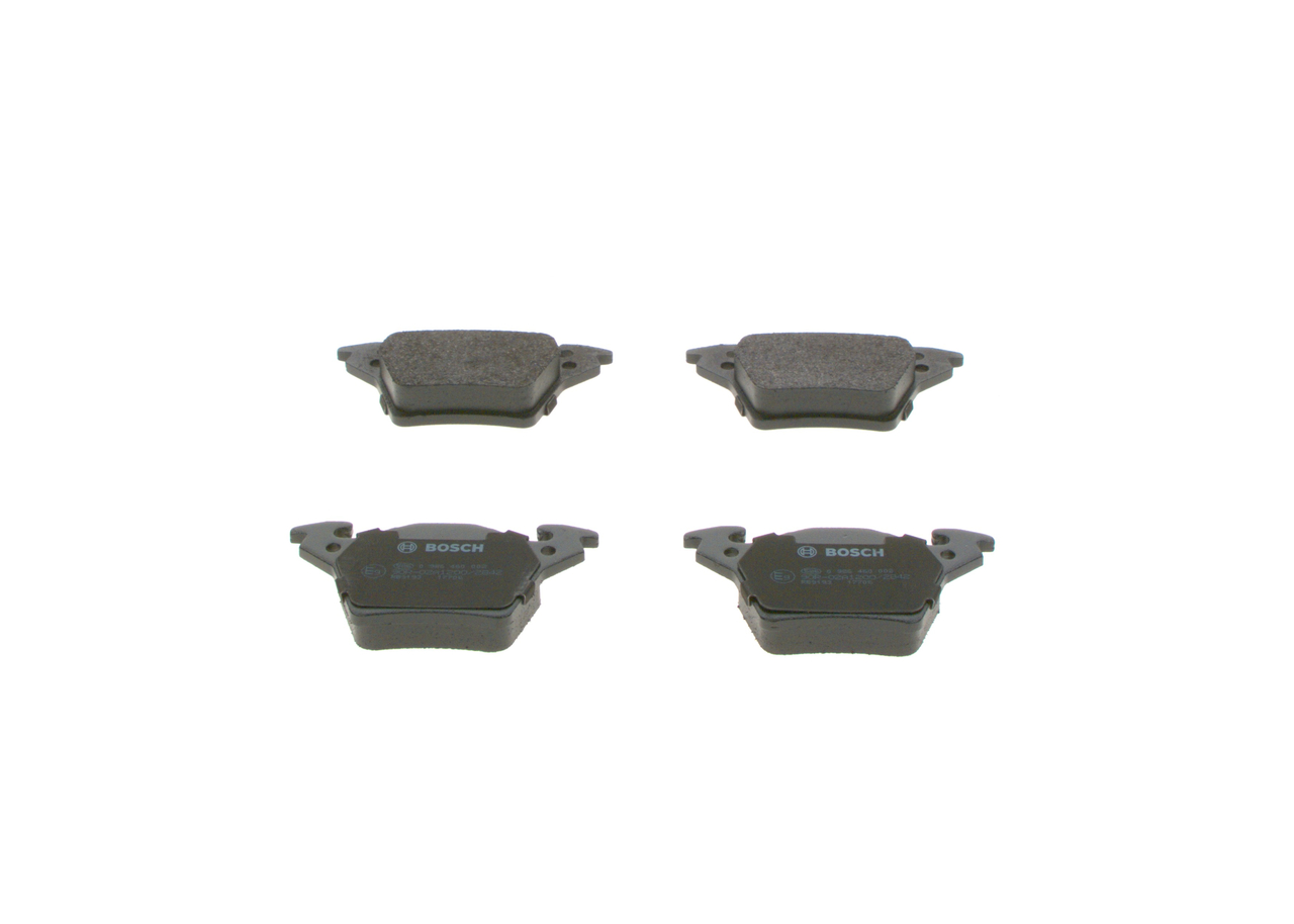Brake Pad Set, disc brake - 0 986 460 002 BOSCH