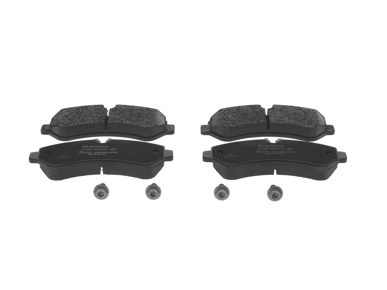 Brake Pad Set, disc brake - 0 986 460 013 BOSCH