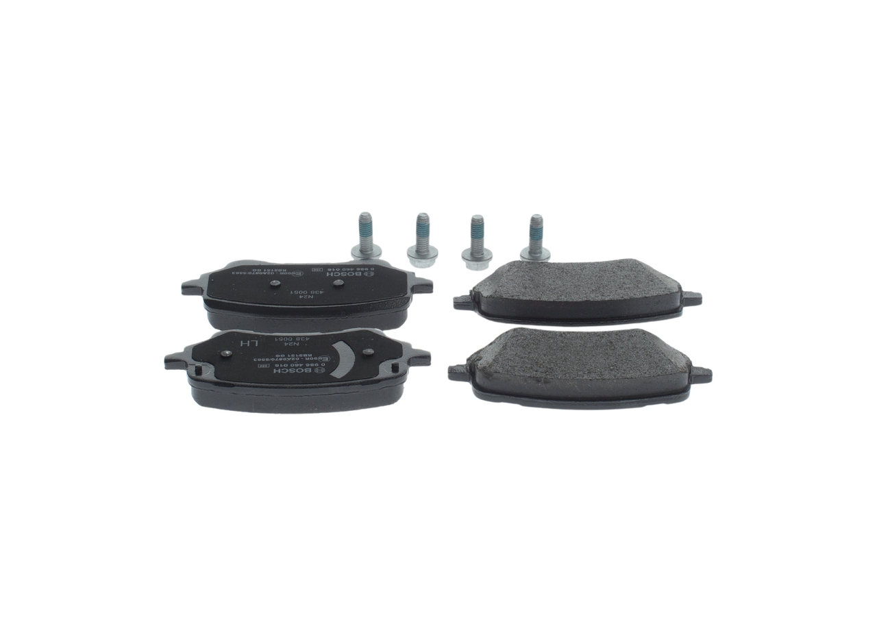 Brake Pad Set, disc brake - 0 986 460 016 BOSCH