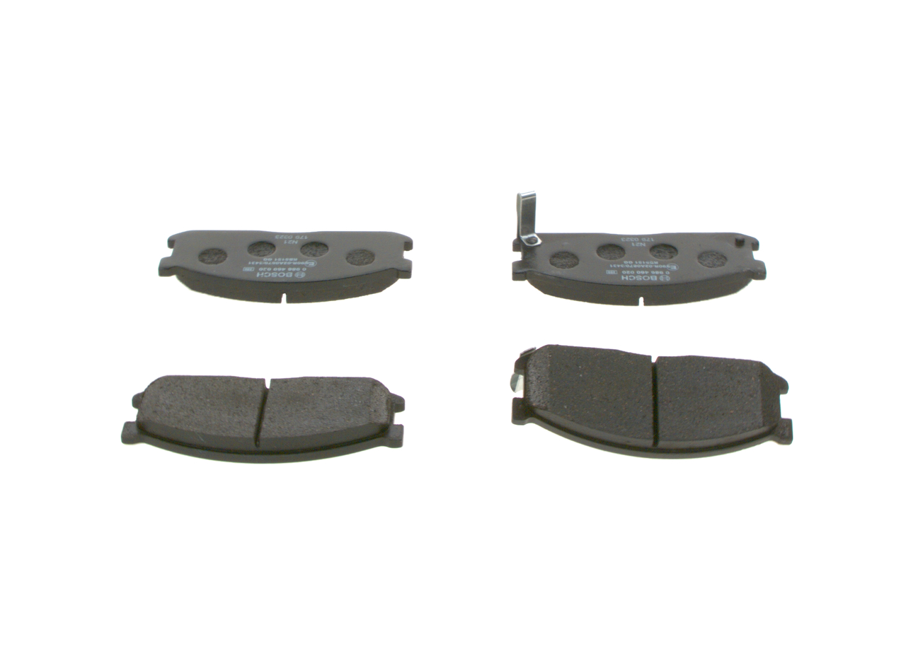 Brake Pad Set, disc brake - 0 986 460 020 BOSCH