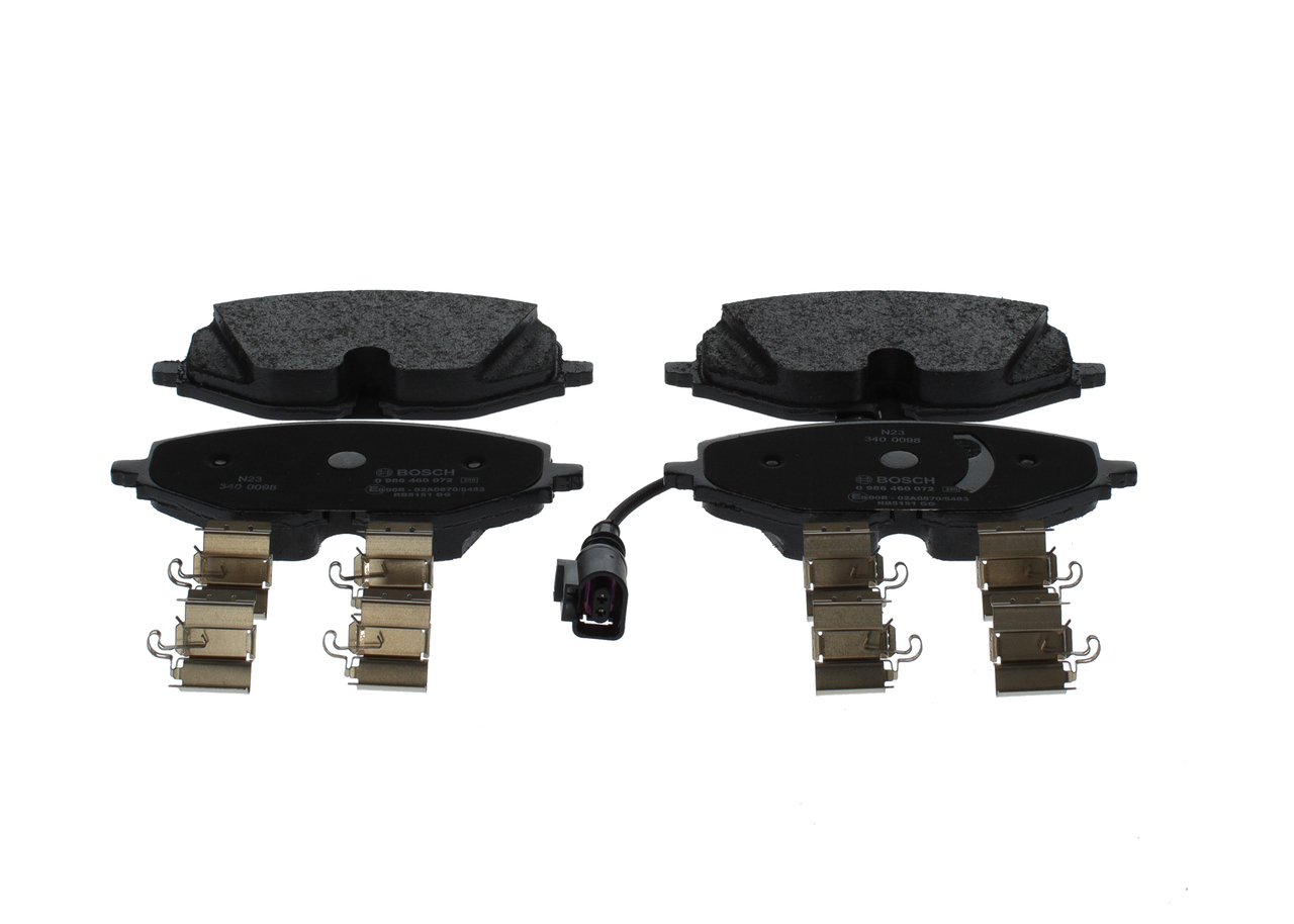 Kit pastiglie freno, Freno a disco - 0 986 460 072 BOSCH