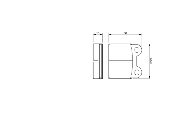 Brake Pad Set, disc brake - 0 986 460 101 BOSCH