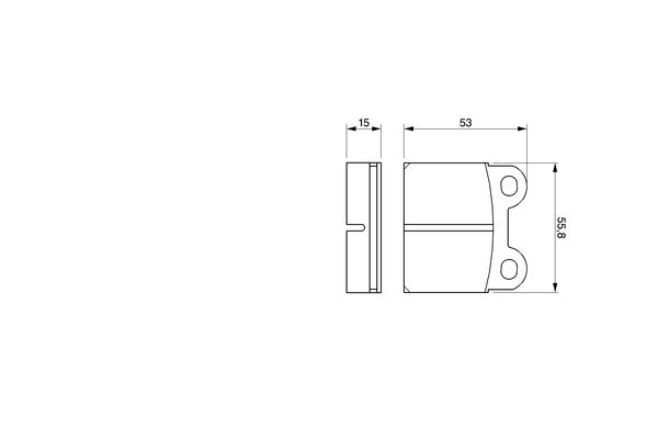 Brake Pad Set, disc brake - 0 986 460 101 BOSCH