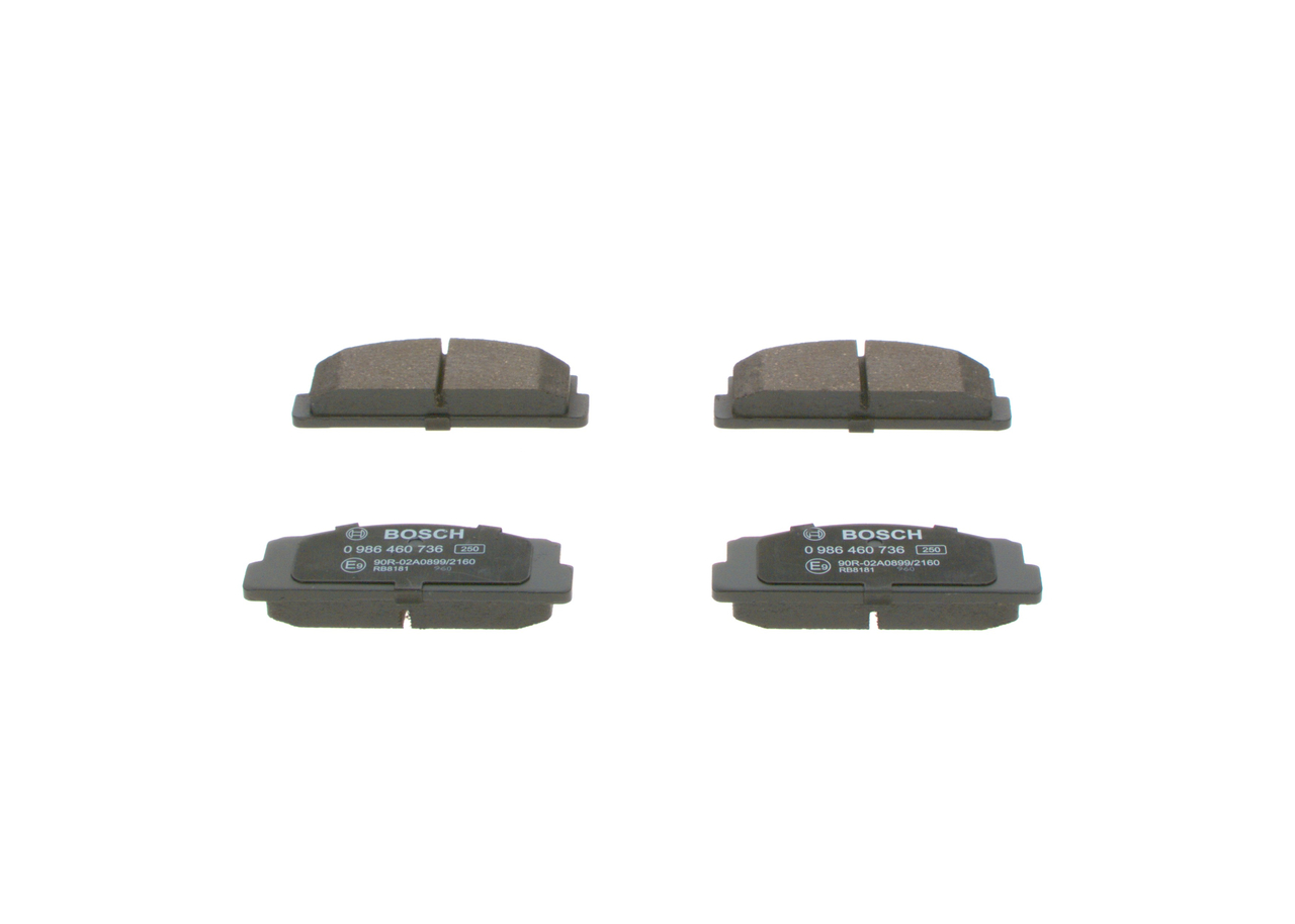 Kit pastiglie freno, Freno a disco - 0 986 460 736 BOSCH