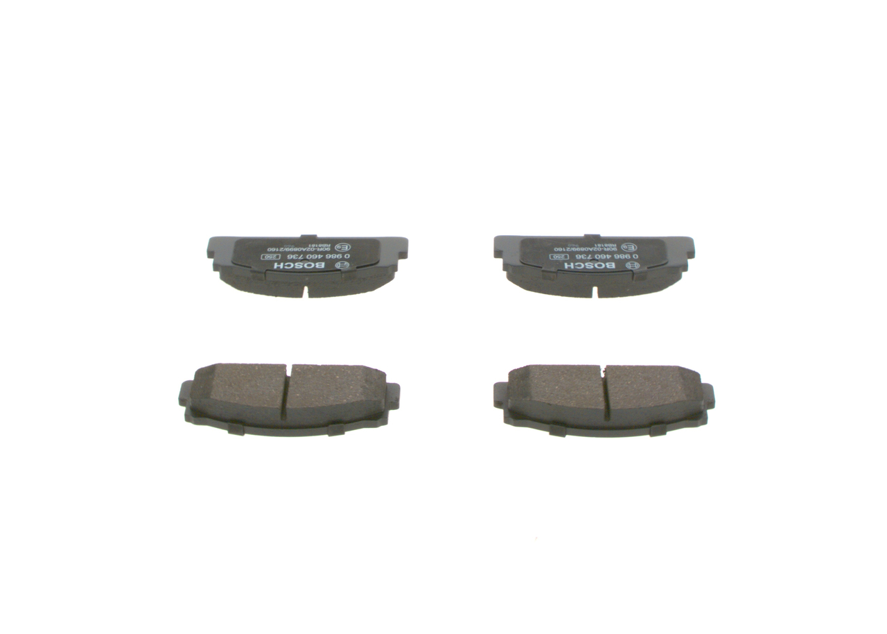 Brake Pad Set, disc brake - 0 986 460 736 BOSCH