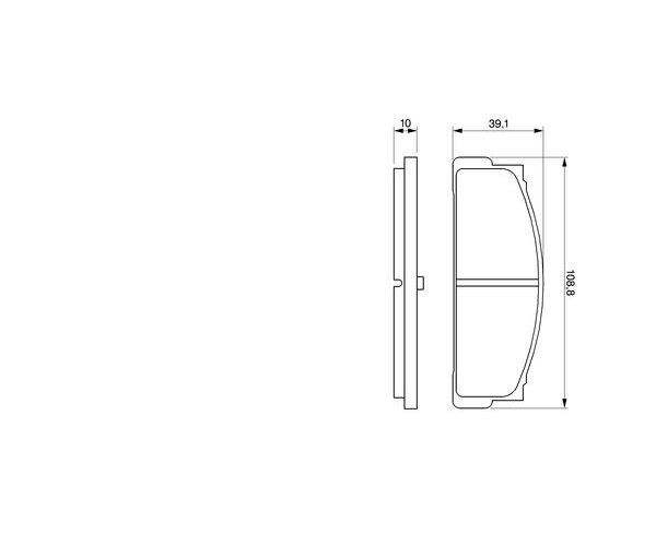 Brake Pad Set, disc brake - 0 986 460 741 BOSCH