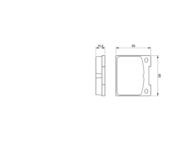 Brake Pad Set, disc brake - 0 986 460 881 BOSCH