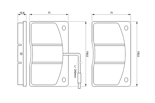 Brake Pad Set, disc brake - 0 986 460 932 BOSCH