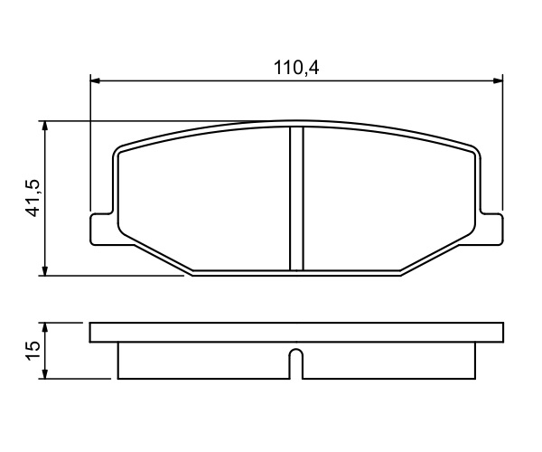 Brake Pad Set, disc brake - 0 986 460 935 BOSCH