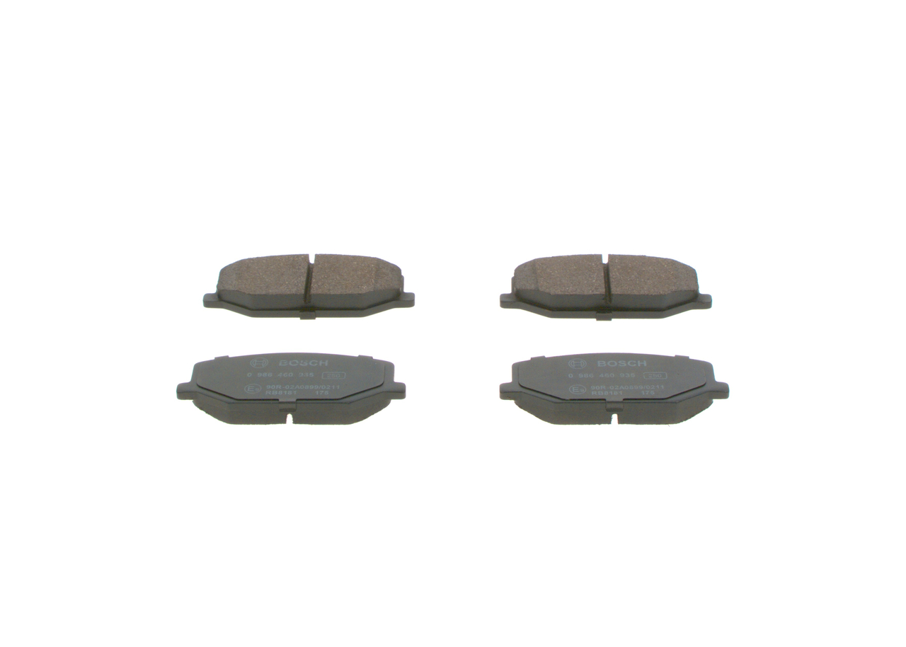 Brake Pad Set, disc brake - 0 986 460 935 BOSCH