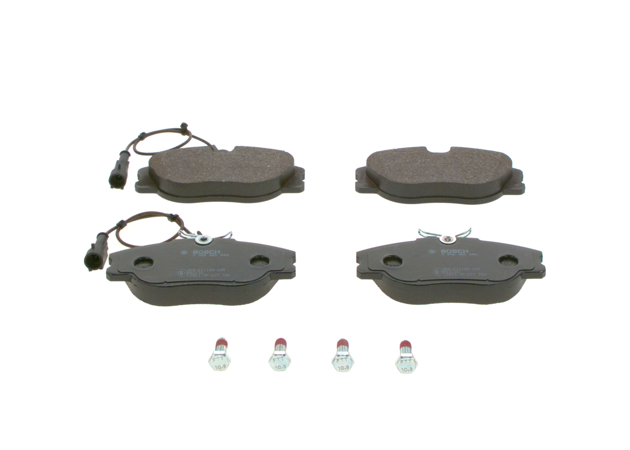 Brake Pad Set, disc brake - 0 986 460 942 BOSCH